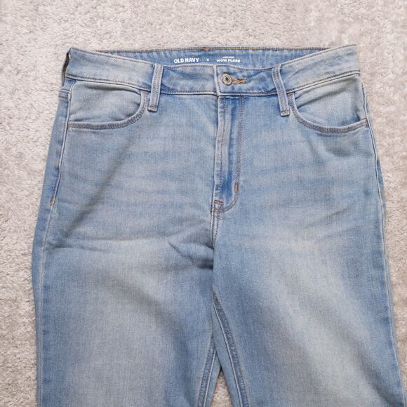 Old Navy High Rise WOW Flare Light Blue Jeans Denim Womens Size 8 NWOT - Picture 3 of 12